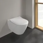 Noname Pakabinamas klozetas Villeroy & Boch Subway 2 Direct Flush su slim Soft Close dangčiu ir CeramicPlus