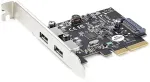 StarTech.com USB 3.2 GEN 2 PCIE CARD TYPE-A 10GBPS PCI EXPRESS X2