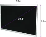 Qoltec LED 15.6" 1600*900 MATTE - 40Pin, GRADE A+