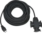 Brennenstuhl pikendusjuhe 25m H07RN-F3G1.5 IP44 Black