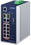 Planet IGS-4215-8P2T2S - Switch - managed - 8 x 10/100/1000 (PoE+) + 2 x 10/100/1000 + 2 x 1000Base-X SFP - an DIN-Schiene montierbar, wandmontierbar - PoE+ - Gleichstrom (IGS-4215-8P2T2S)