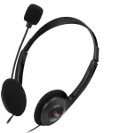 C-TECH PC headphones MHS-03E, black