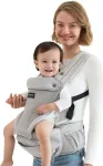 Momcozy Air Mesh Hip Seat Baby Carrier, Grey