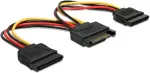 DELOCK Adapter 15Pin/St->2xSATA-HDD