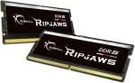 M&auml;lu G.SKILL Pamięć do laptopa Ripjaws, SODIMM, DDR5, 32 GB, 5600 MHz, CL46 (F5-5600S4645A16GX2-RS)
