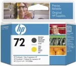 Tooner Hp tindikassett C9384A nr 72 (Yellow, Matte Black)
