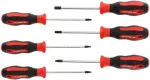 GEDORE Red 2K screwdriver set, 6 pieces (red/black)
