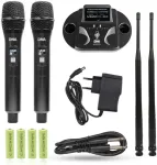 No name DNA Professional UMA VOCAL SET - double wireless set (2 x handheld microphones + receiver with microphone charging station)