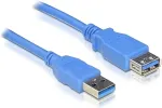 DeLOCK USB 5 Gbps Verl&auml;ngerungskabel Typ-A Stecker zu Buchse 1 m blau