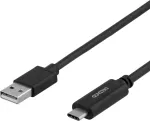 DELTACO USB2.0 kaabel, t&uuml;&uuml;p A &ndash; t&uuml;&uuml;p C 2m, must