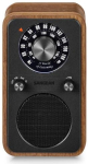 Raadio SANGEAN WR-9 Portables FM-Radio Echtholz-Geh&auml;use flexible Aufstellm&ouml;glichkeit Nussbaum Vintage