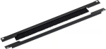 Triton 19" pass-through panel 1U split horizontally. 350x21mm black