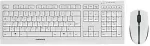 Klaviatuur CHERRY B.Unlimited 3.0 AES Maus-Tastaturkombination USB kabellos DE wei&szlig;-grau