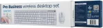 Klaviatuur GEMBIRD KEYBOARD +MOUSE WRL ENG/WHITE KBS-WMS-01-W