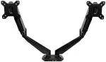 Startech .com Dual Monitor Halterung mit eingebautem 2 Port USB und Audio Passthrough - Tischhalterung f&uuml;r LCD-Display (einstellbarer Arm) - Aluminium - Schwarz - Bildschirmgr&ouml;&szlig;e: 76.2 cm (30)