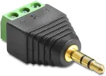 DeLOCK Adapter Klinke Stecker 3,5 mm > Terminalblock 3 Pin