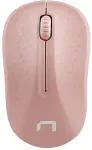 Hiir NAT ec Wireless Mouse Toucan Pink & White 1600DPI