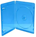 Toorikud MEDIARANGE BD-Leerh&uuml;lle Video Box 1 Fach blau mit 50 St&uuml;ck