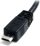 StarTech .com UUSBHAUB6IN, USB A, Micro-USB B, Male/Male, Black