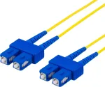 DELTACO OS2 Fiberkaabel, SC - SC, dupleks, &uuml;hemoodiline, 7m
