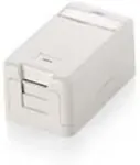 EQUIP Aufputzdose 1-Port Keystone ungeschirmt wei&szlig; Polybeutel