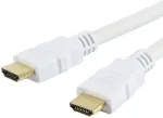 Techly HDMI High Speed mit Ethernet Kabel A/A/M/M 1m wei&szlig;