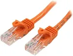 Startech .com 10,0mCat5e Ethernet Netzwerkkabel Snagless mit RJ45 - Cat 5e UTP Kabel - Orange - Patch-Kabel - RJ-45 (M) bis RJ-45 (M) - 10,0m - UTP - CAT 5e - ohne Haken, verseilt - orange (45PAT10MOR)