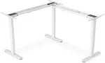 Digitus Electrically Height-Adjustable Table Frame, 90&deg; L-Shape DA-90453 (White, Triple Motor, 2 Levels)
