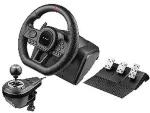 Joystick Tracer SimRacer Manual Gearbox 6in1 Black Steering wheel + pedals + shifter Analogue Nintendo Switch, PC, PlayStation 4, Playstation 3, Xbox One, Xbox 360
