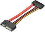 PREMIUMCORD Extension SATA 22pin, data + power, 15cm