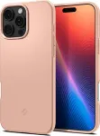 Spigen Kaitse&uuml;mbris Thin Fit (MagFit), Apple iPhone 16 Pro Max, roosa, &otilde;huke, MagSafe,