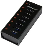 Startech .com - Hub - 7 x SuperSpeed USB3.0 - Desktop, wandmontierbar (ST7300U3M)