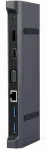 GEMBIRD jaam/adapter USB-C 9in1, HDMI, USB-C PD, VGA, DP, USBx3, heli, LAN