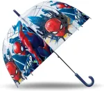 Kids Euroswan Umbrella manual transparent Spiderman