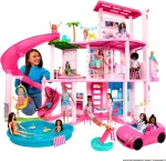 Mattel Barbie Dreamhouse Adventures Dreamhouse, 75+ Pieces, Pool Party Doll House with 3 Story Slide