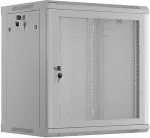 LANBERG WALL-MOUNTED INSTALLATION CABINET 19" 12U 600X450 GREY PERFORATED DOOR - FLAT PACK
