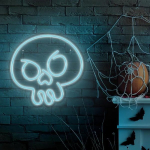 FOREVER Decorative LED neon Skull turquoise