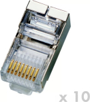 NONAME RJ45 STP Cat5e 8p8c connector 10 pcs, for wire