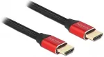 DeLOCK Ultra High Speed HDMI Kabel 48 Gbps 8K 60 Hz rot 3 m zertifiziert