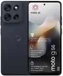 Mobiiltelefon Motorola Mobility Motorola Moto G56 6.72 256GB Pantone sort &oslash;sters Sort