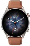 Amazfit GTR 3 Pro 3.68 cm (1.45") AMOLED 46 mm Digital 480 x 480 pixels Touchscreen Brown Wi-Fi GPS (satellite)