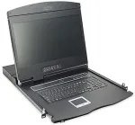 Digitus Professional DS-72211-3US - KVM-Konsole mit KVM-Switch - 16 Anschl&uuml;sse - US - 48,3 cm (19) - Rack - einbauf&auml;hig - 1366 x 768 - 1000:1 - Schwarz, RAL 9005 - 1U (DS-72211-3US)