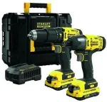Bosch Irankiu rinkinys Stanley SFMCK465D2T-QW (SFMCD711 + SFMCF800) 18 V 2x2,0 Ah akum.