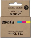 Tooner ACS Actis KC-511R Ink (replacement for Canon CL-511; Standard; 12 ml; color: cyan, magenta, yellow)