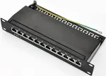 OEM Patch panel 10" STP cat.6 12 ports