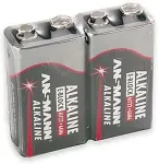 ANSMANN 1x2 Alkaline 9V-Block red-line