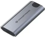 No name CONCEPTRONIC SSD Geh&auml;use M-Key M.2->M/B+M-Key/USB-C3.2 gr