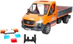 Bruder MB Sprinter municipal with light & sound module, model vehicle (orange, including driver and accessories)