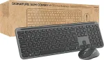 Klaviatuur Logitech Signature Slim Combo MK950 for Business Wireless Keyboard + Mouse, US Int, Graphite