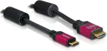 DELOCK - Video- / Audiokabel - HDMI - HDMI, 19-polig (M) - Mini-HDMI, 19-polig (M) - 3 m (84337)